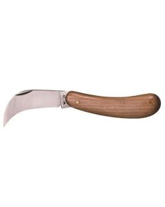 Whitby 2.5" Pruning Knife Carbon Steel Blade UK EDC Wooden Handle