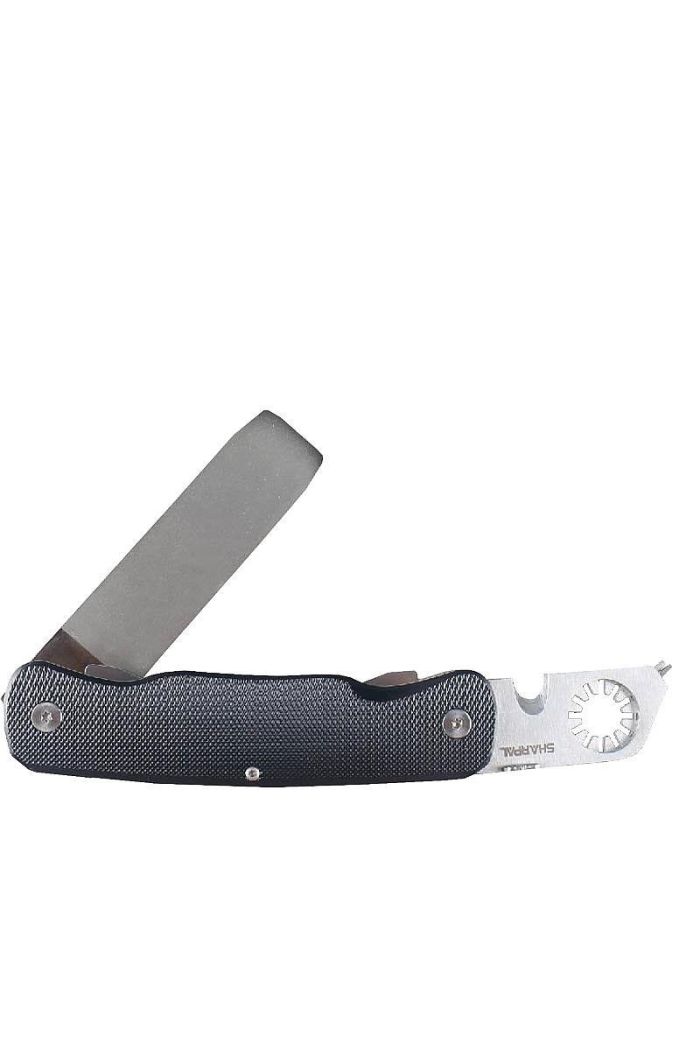 Sharpal Broadhead Dual-Grit Diamond Sharpener w/Broadhead Wrench & Fletching Stripper - Coarse (325 grit/45 micron)/Extra-Fine (1200 grit/9 micron)
