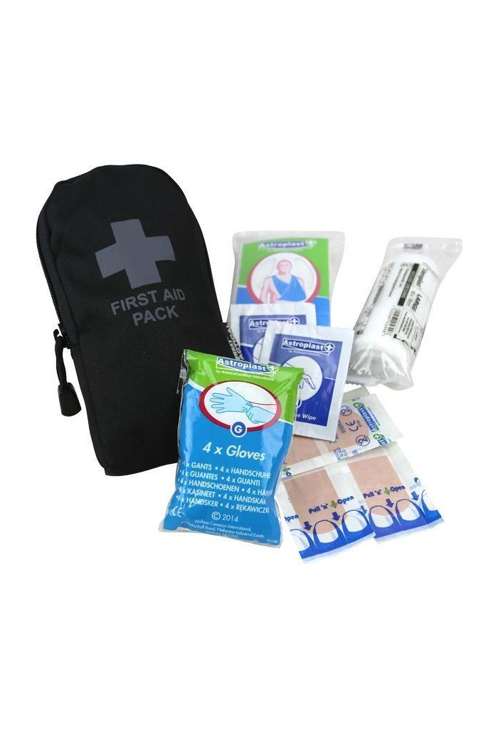 First Aid Kit In Pouch - Black