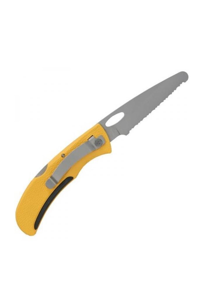 Gerber EZ Out - 3.5" High Carbon Serrated Edge Blade - One Hand Opening Rescue Knife