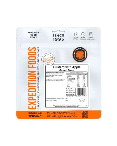 Expedition Foods Custard /w Apple 450Kcal